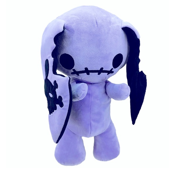 Goth Bunny Purple Black Cosplay Floppy Eared Backpack Handbag